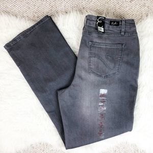 Earl Jeans gray straight leg jeans size 16
